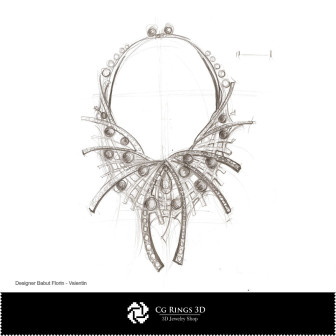 Sketch Necklace Steffy-Concept Design Jewelry Jewelry Sketches