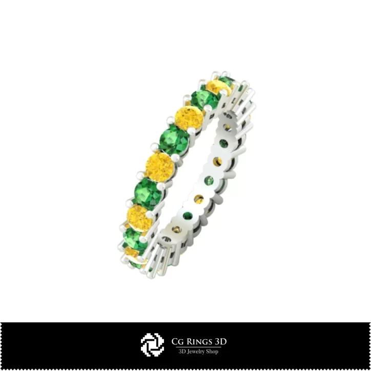 Anello Eternity - Gioielleria 3D CAD Anello Eternity - Gioielleria 3D CAD