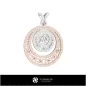Pendentif Zodiaque Balance 3D pour Femme