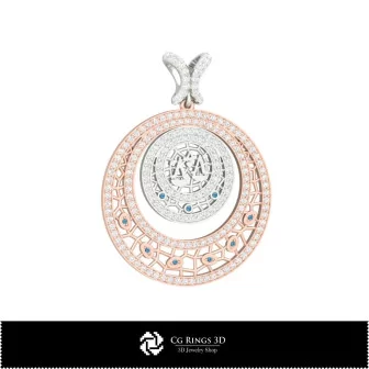 3D Women's Libra Zodiac Pendant Home, Bijoux 3D CAO, Pendentifs 3D CAO, Pendentifs du Zodiaque 3D