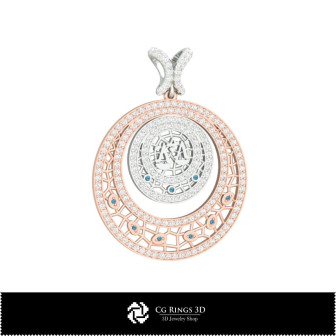 3D Women's Libra Zodiac Pendant Home,  Jewelry 3D CAD, Pendants 3D CAD , 3D Zodiac Pendants