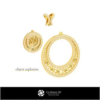 Pandantiv 3D pentru femei, zodia Balanță, decorațiuni interioare; bijuterie 3D CAD; pandantive 3D CAD; pandantive zodiacale 3D