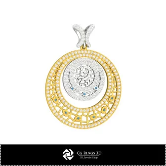 3D Women's Scorpio Zodiac Pendant Home, Bijoux 3D CAO, Pendentifs 3D CAO, Pendentifs du Zodiaque 3D