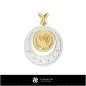 Pendentif Verseau femme 3D