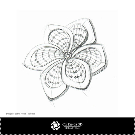 Brooch Sketch-Jewelry Design
