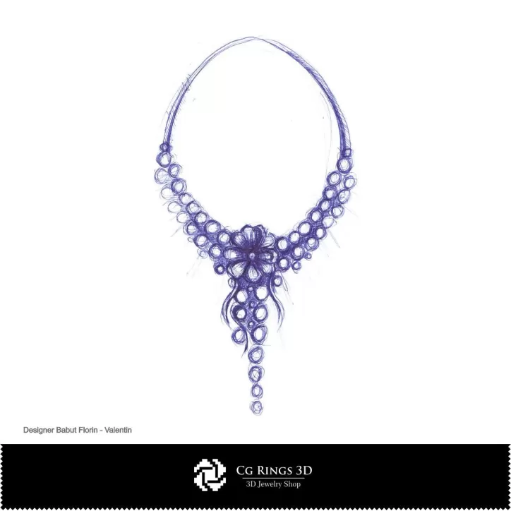 Schizzo di Collana - Design di Gioielli