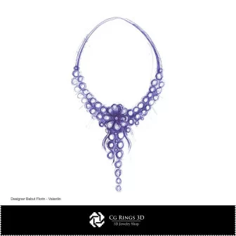 Boceto de collar - Diseño de joyería Bocetos de joyería