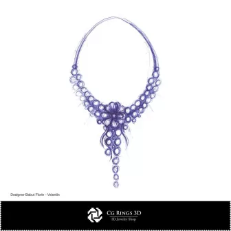 Disegno Collana - Progetto Gioielli Schizzi di Gioielli