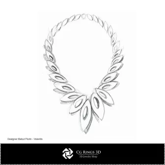 Halskette Skizze-Schmuckdesign Schmuckskizzen