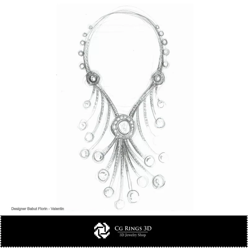 Schita Colier-Design de Bijuterii