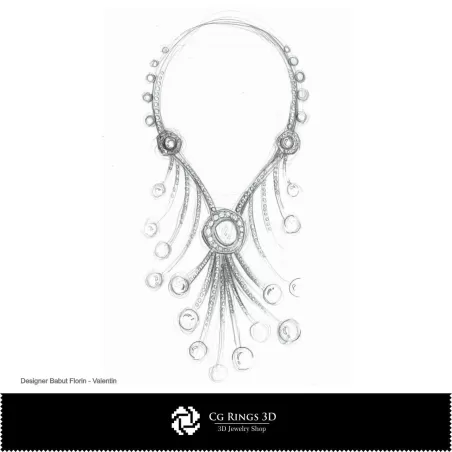 Boceto de collar - Diseño de joyería Bocetos de joyería