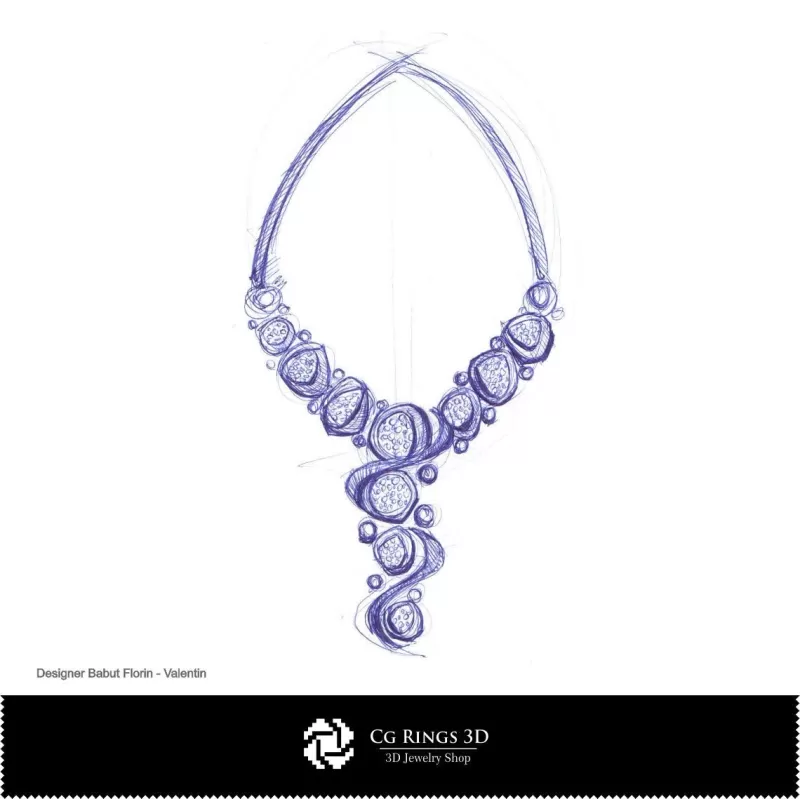 Boceto de collar - Diseño de joyas