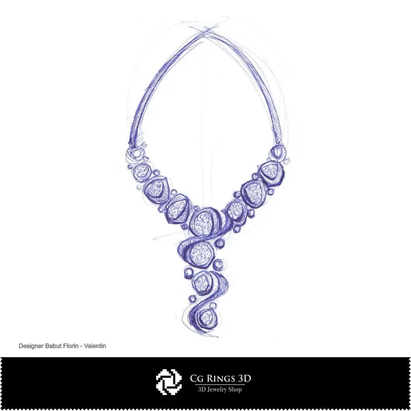 Boceto de collar - Diseño de joyas