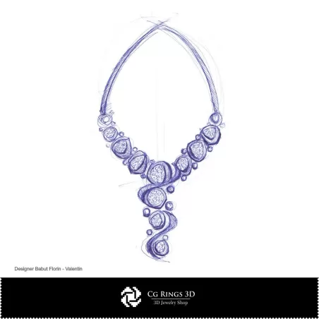 Boceto de collar - Diseño de joyería Bocetos de joyería