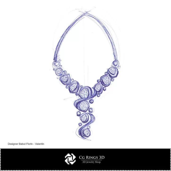 Boceto de collar - Diseño de joyas