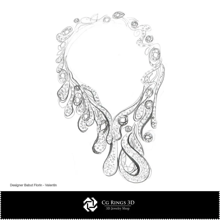 Necklace Sketch-Jewelry Design