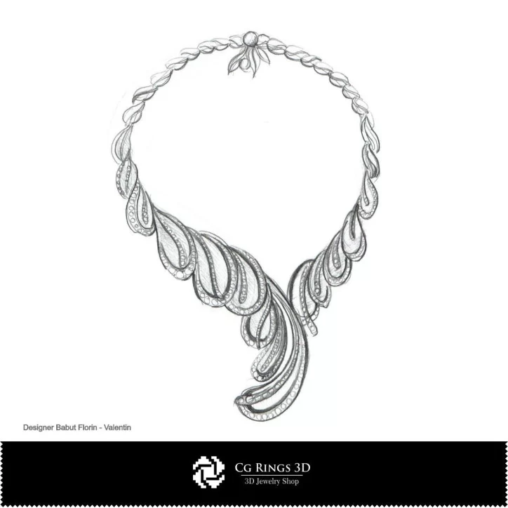 Necklace Sketch-Jewelry Design