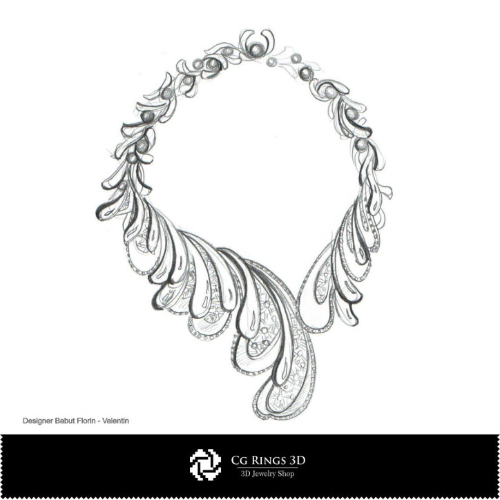 Necklace Sketch-Jewelry Design