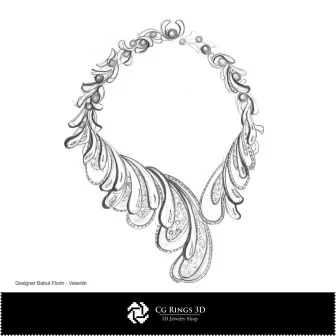 Boceto de collar - Diseño de joyería Bocetos de joyería
