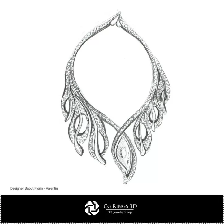 Necklace Sketch-Jewelry Design