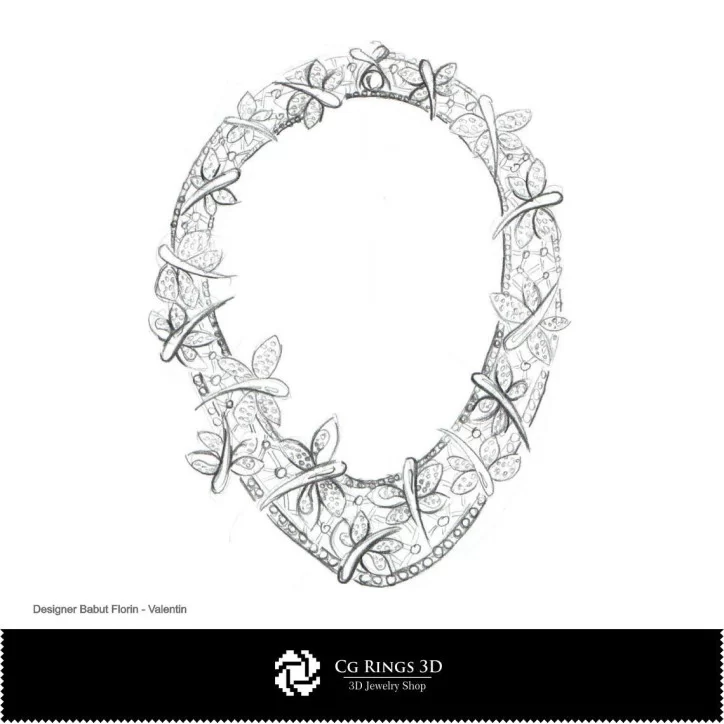 Necklace Sketch-Jewelry Design