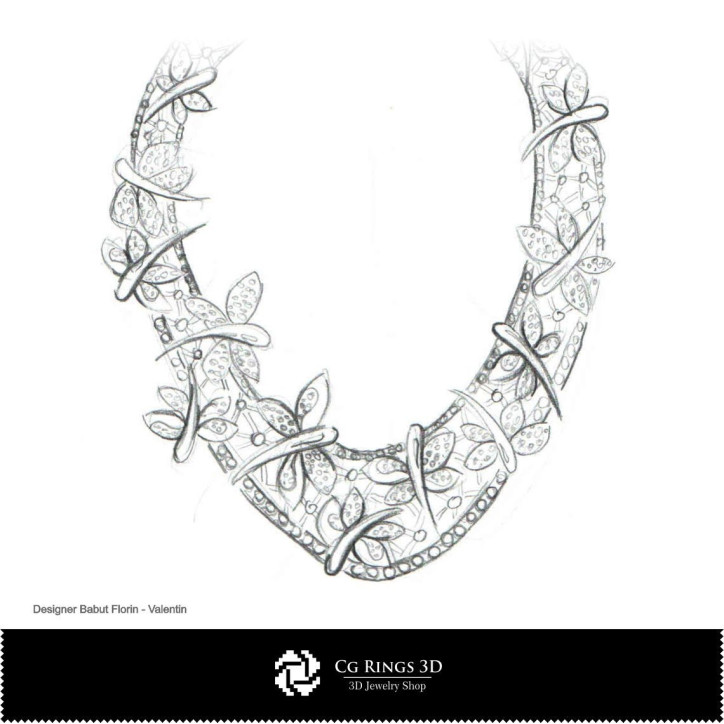 Necklace Sketch-Jewelry Design