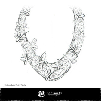 Necklace Sketch-Jewelry Design Jewelry Sketches