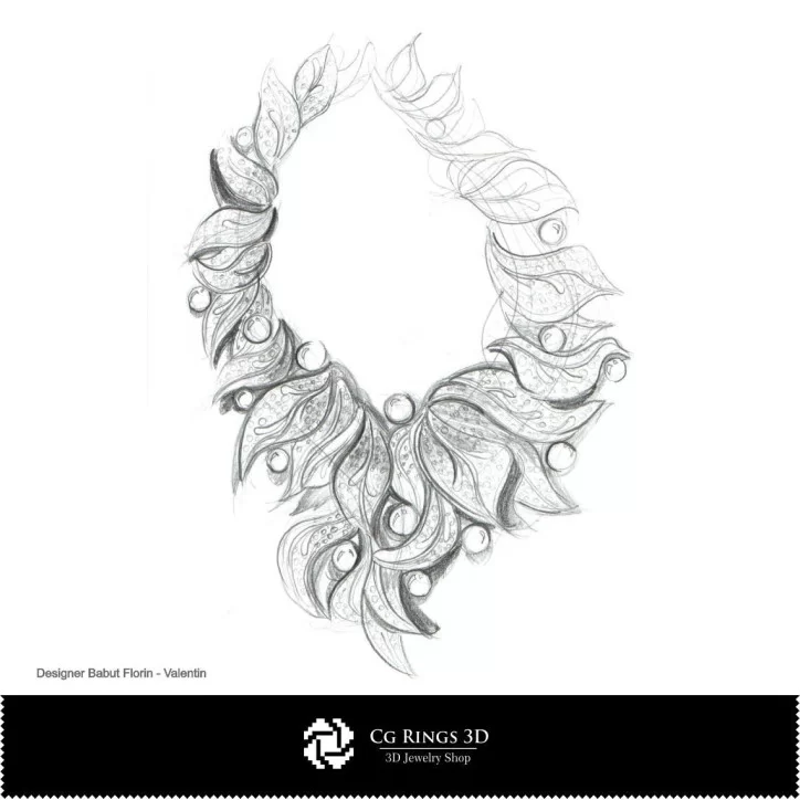 Necklace Sketch-Jewelry Design