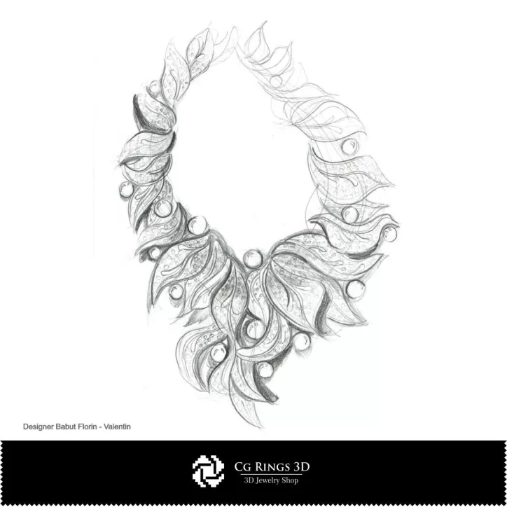 Schizzo Collana-Design di Gioielli