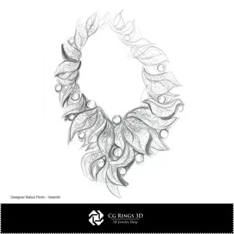 Necklace Sketch-Jewelry Design Jewelry Sketches