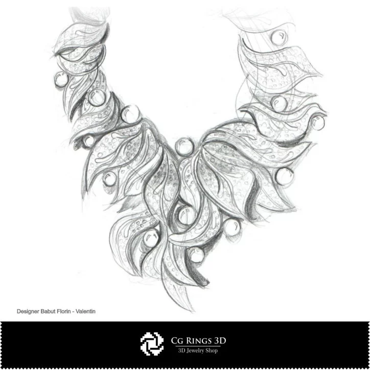 Necklace Sketch-Jewelry Design