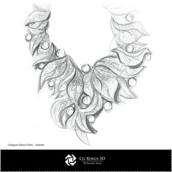 Necklace Sketch-Jewelry Design Jewelry Sketches