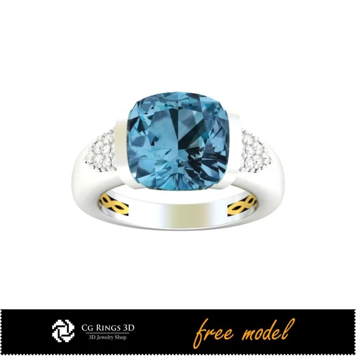Anillos con Gemas 3D - Modelo 3D Gratuito