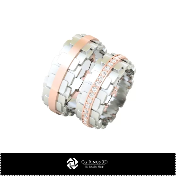 Anillos de boda - Joyería 3D CAD