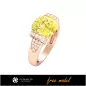 3D Gemstone Rings - Free 3D Model