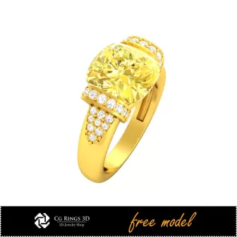 Bagues en pierres précieuses 3D - Modèle 3D gratuit, Bagues en pierres précieuses 3D, Bijoux 3D CAO, Bijoux 3D gratuits, Bagues