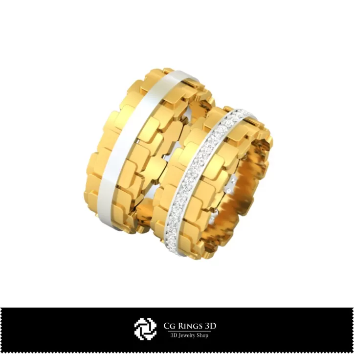 Anillos de boda - Joyería 3D CAD