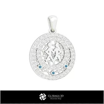 Pendentif enfant Gémeaux 3D, bijou 3D CAO, pendentifs 3D CAO, pendentifs zodiacaux 3D, pendentifs enfants 3D