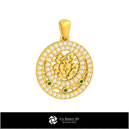 3D Cancer Zodiac Children Pendant Home, Jewelry 3D CAD, Pendants 3D CAD , 3D Zodiac Pendants, 3D Children Pendants