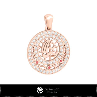 3D Virgo Zodiac Children Pendant Home,  Jewelry 3D CAD, Pendants 3D CAD , 3D Zodiac Pendants, 3D Children Pendants