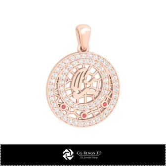 3D Virgo Zodiac Children Pendant Home, Jewelry 3D CAD, Pendants 3D CAD , 3D Zodiac Pendants, 3D Children Pendants