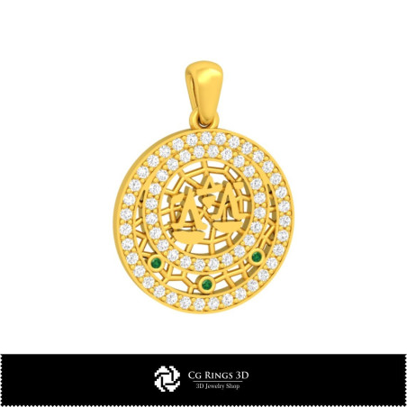 3D Libra Zodiac Children Pendant Home,  Jewelry 3D CAD, Pendants 3D CAD , 3D Zodiac Pendants, 3D Children Pendants