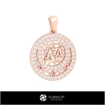 Pendentif Enfant Signe du Zodiaque Balance 3D pour la Maison, Bijoux 3D DAO, Pendentifs 3D DAO, Pendentifs du Zodiaque 3D,