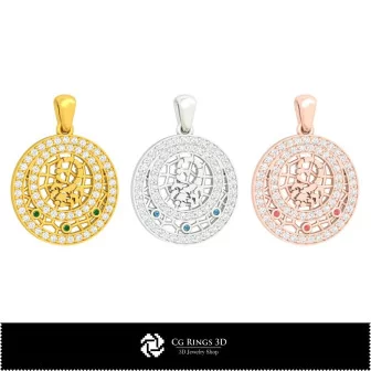 3D Scorpio Zodiac Children Pendant Home, Bijuterii 3D , Pandative 3D CAD, Pandativ cu Zodii 3D, Pandativ Copii 3D