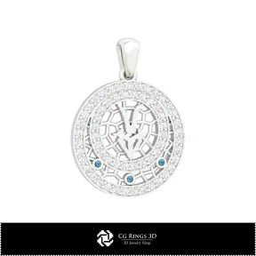 Pendentif pour enfants Capricorne 3D