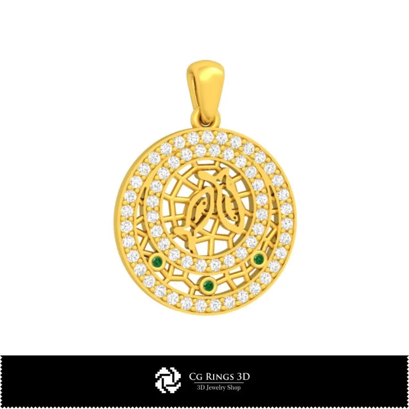 3D Pisces Zodiac Children Pendant Home, Jewelry 3D CAD, Pendants 3D CAD , 3D Zodiac Pendants, 3D Children Pendants