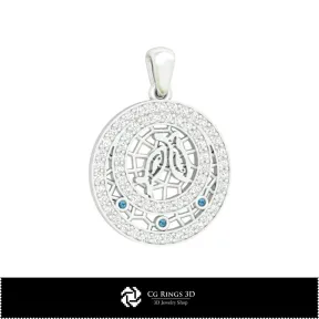 3D Pisces Zodiac Children Pendant