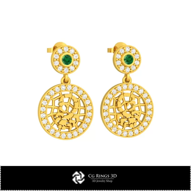 Pendientes infantiles 3D Zodiaco Escorpio Pendientes infantiles 3D Zodiaco Escorpio