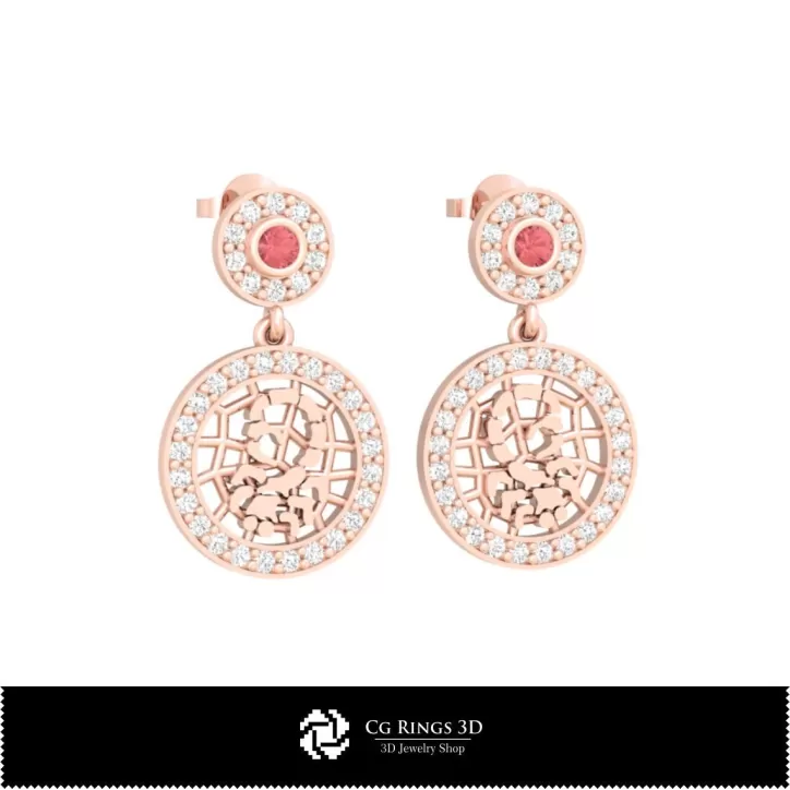 Pendientes infantiles 3D Zodiaco Escorpio