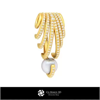 3D Pendant With Pearl Home, Jewelry 3D CAD, Pendants 3D CAD , 3D Pearl Pendants